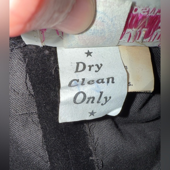 Vintage 1960s Century of Boston Stunning Black Maxi Skirt Womens SZ 16 - Picture 5 of 8